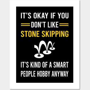 Smart People Hobby Stone Skipping Stones Rock Rocks Skimming Posters and Art